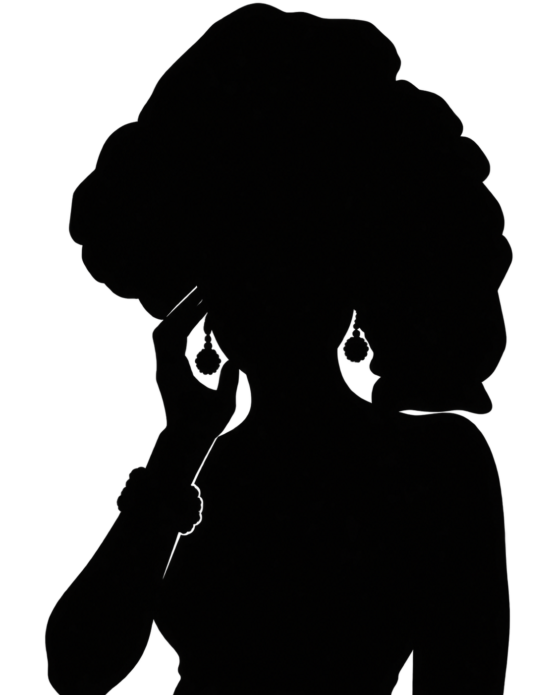 Silhouette de la future candidate 5
